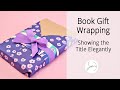 Effortless Elegance 💜 3-Minute Book Wrapping Tutorial #booklover #creativeideas