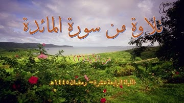 تلاوة من سورة المائدة من الآية (3)| عبد الباري ريس وعبد الرحمن ريس | رمضان 1445هـ |الليلة 14