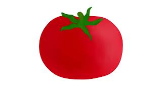 Lets Color The Tomato Tomato Is Red Learn Colors For Kids