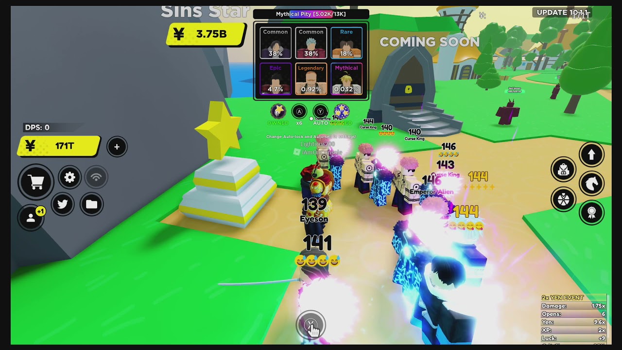 Anime Fighters Simulator Update 10 Summons For Shiny Meliodas