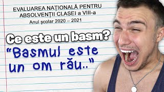 RĂSPUNSURI de la EVALUAREA NAȚIONALĂ!