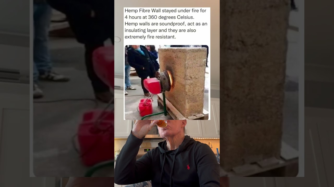 A Hemp Fibre Wall Stayed Under Fire For 4 Hours At 360 Degrees. (grandpa)