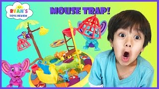 Family fun game for kids Mouse Trap Egg surprise Toys Challenge Ryan ToysReview screenshot 5