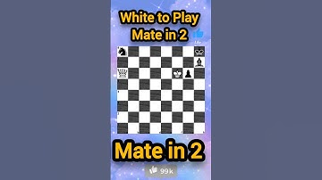 Briljante schaakmat in 2 zetten! #schaken #schaakpuzzel ❤️❤️