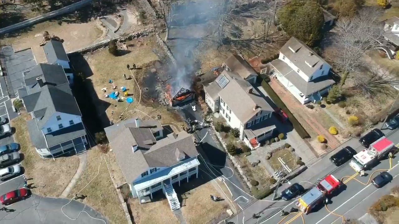 Garage Fire Mystic Connecticut(2) YouTube