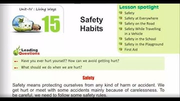 SAFETY HABITS || CLASS 2 || E.V.S || CHAPTER 15 || FULL CHAPTER || MPES Classes