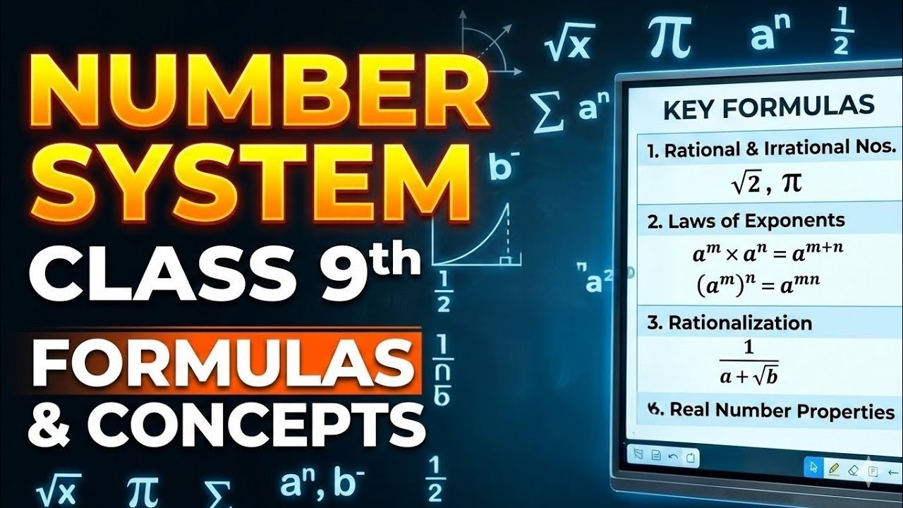 Number System Math 9th Number system class 9th formula | ncert book | Jaideep Singh - YouTube