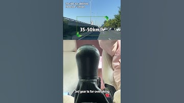 The speed corresponding to each gear of a manual car #car#driving #tips #skills #cardriver