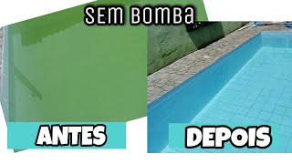 HOW TO CLEAN A POOL WITHOUT A PUMP🏊 @PatriciaAlves900