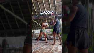 BOXING ON THE BEACH at Tulum Jungle Gym ??☀️ boxinggirl boxingmotivation