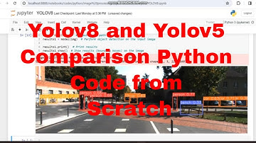Object detection using YOLOV8 and Yolov5 Python code comparison from scratch #python #yolov5 #yolov8
