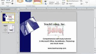 Publisher 2010 Tutorial Inserting WordArt Microsoft Training Lesson 3.9