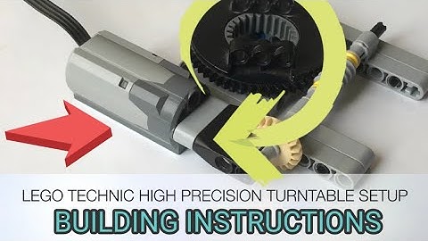 LEGO Technic High Precision Turntable Setup.