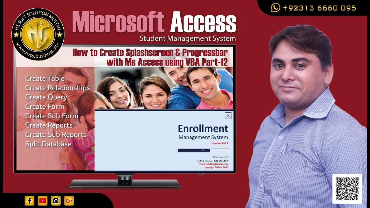 How to Create Progress Bar with MS Access Using VBA in Hindi - YouTube