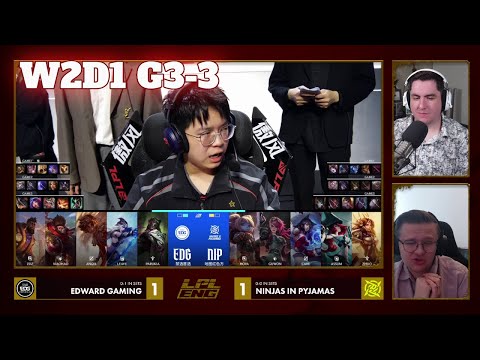 NIP vs EDG - Game 3 | Week 2 Day 1 LPL Winter 2026 Split 1 | Ninjas in Pyjamas vs Edward Gaming G3