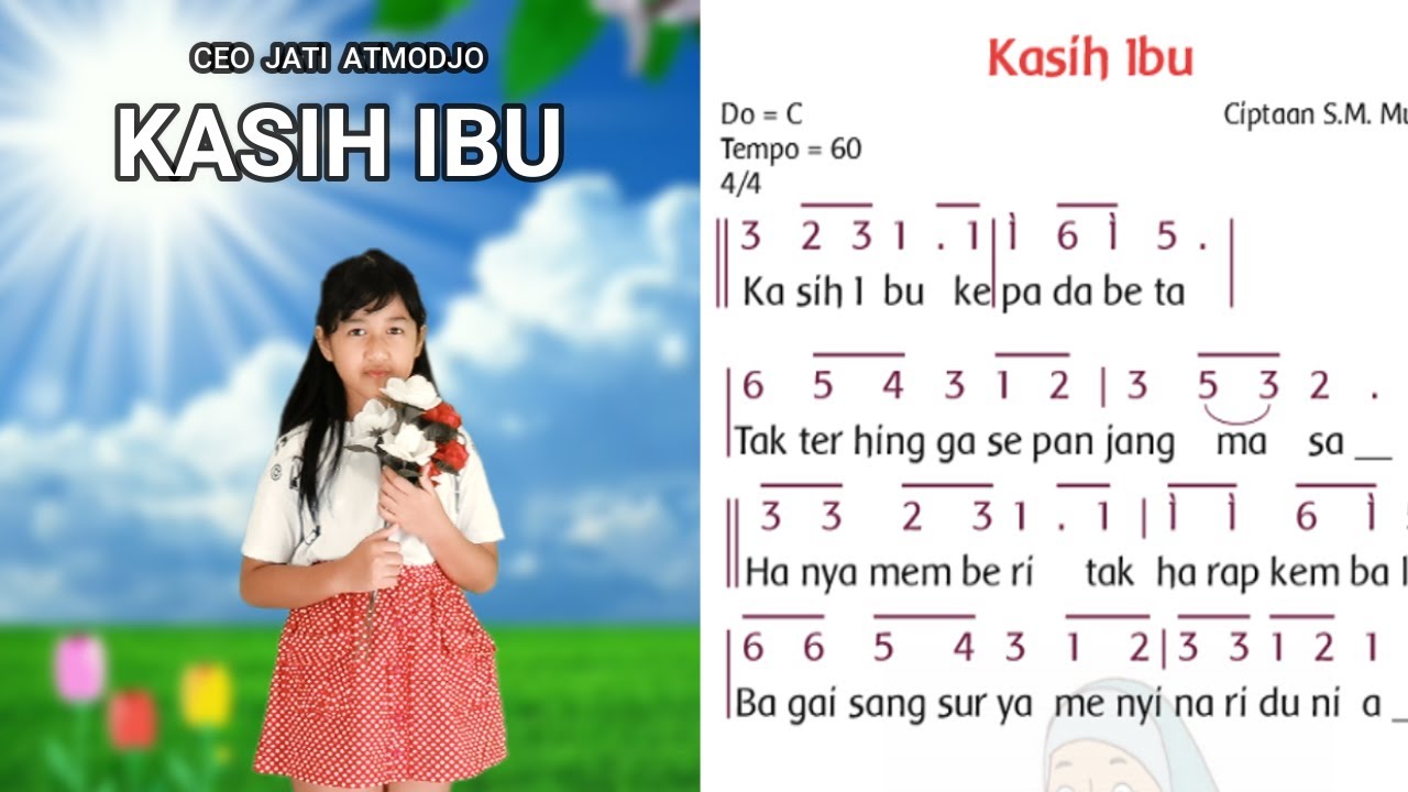 Lagu Kasih Ibu Kepada Beta || by Ceo Jati Atmodjo - YouTube