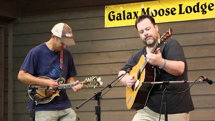 John Garris  in guitar contest at Galax 2015