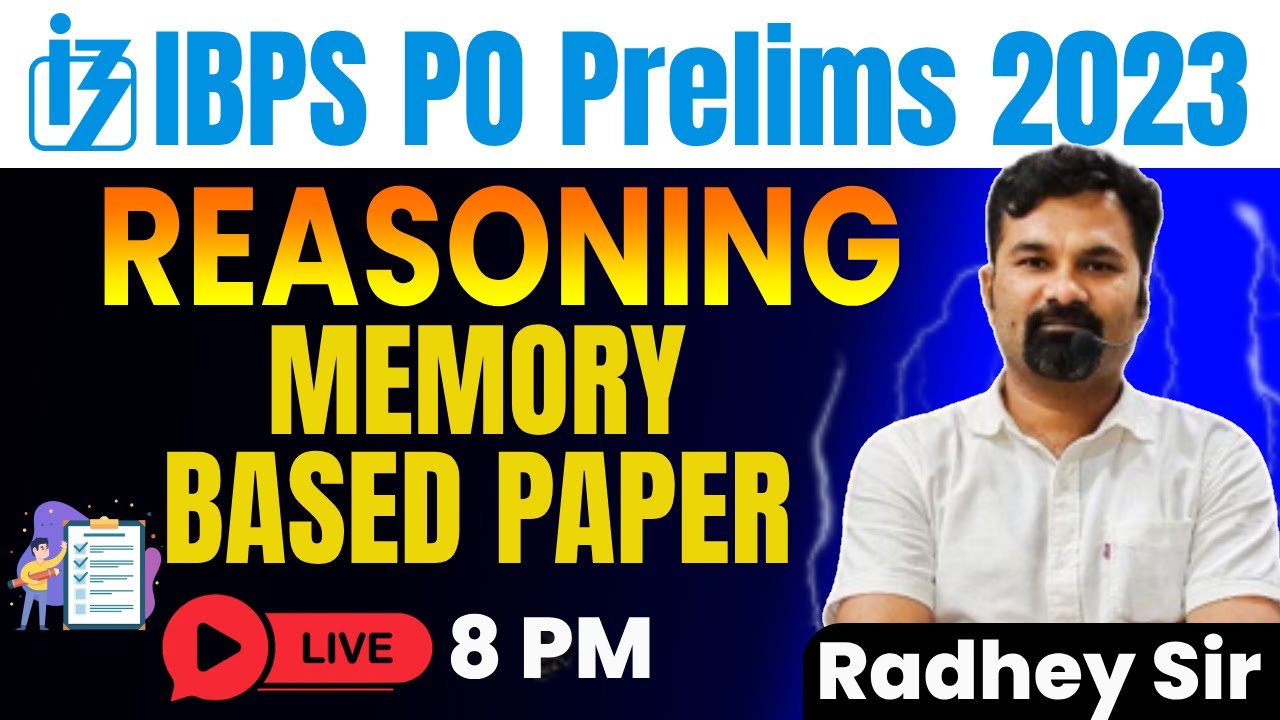 IBPS PO Prelims 2023 | Reasoning Memory Based Paper | Reasoning By ...