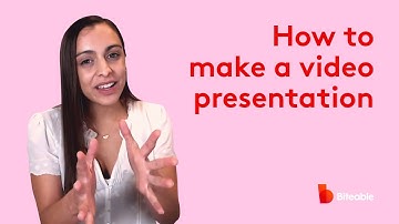 How to make a video presentation using Biteable
