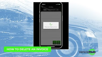 Vehicle Hub - How to Delete a Invoice using the Vehicle Hub App
