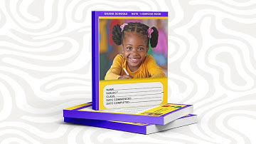 Designing a School Note & Exercise Book | Photoshop Guide for Beginners