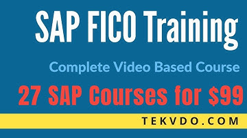 SAP FICO Training - Complete SAP FICO Video Based Course
