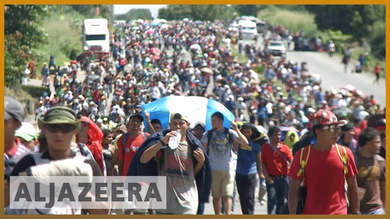 🇺🇸 ترامب يزعم أن مهاجرين من الشرق الأوسط جزء من قافلة المهاجرين | الجزيرة الإنجليزية