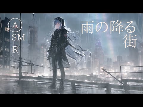 【ASMR風】8時間 自然音 雨降る街 8hour Nature Sounds of a rainy city for Relaxing