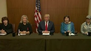 Trump appears with Bill Clinton accusers before debate