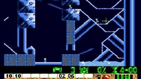 Lemmings Genesis/Mega Drive Walkthrough: Mayhem Level 29