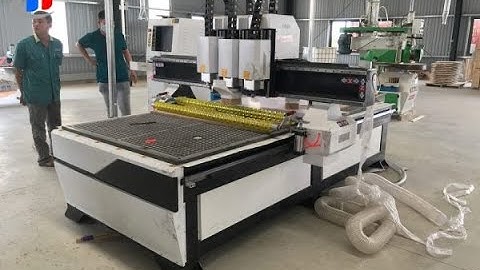 Máy CNC 3 Đầu Bàn Hút Chân Không HRX1325-3| Máy CNC ROUTER 3 Đầu | Máy CNC | Hoàng Cường