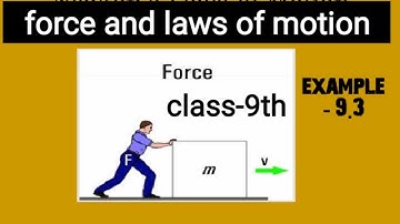 Force & law of motion class 9 example 9.3