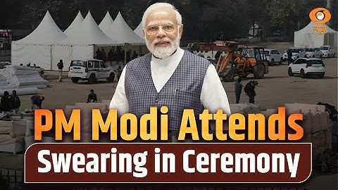 LIVE:  PM Modi attends swearing-in ceremony of Delhi government | Delhi CM oath ceremony | DD News