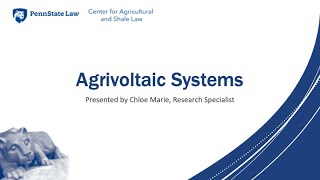 Agrivoltaic Systems on Farmland