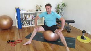 Adductor Stretch Swisse Ball