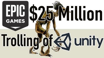 Epic Games $25Million Trolling of Unity