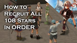 How to recruit the 108 stars of destiny in Suikoden 4 in Order