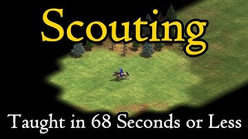 How to scout in AoE2 shown in 68 seconds or less