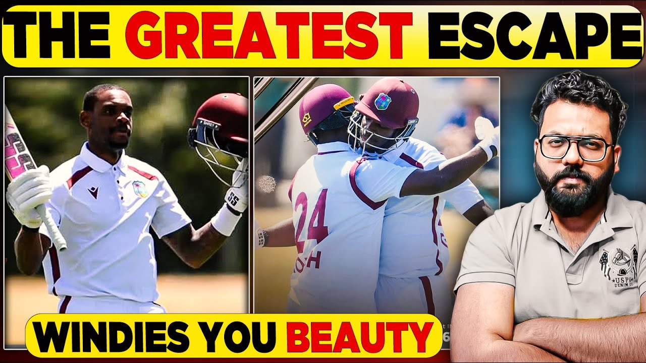 WI’s Greatest Escape: Greaves Double Ton, Roach Saves Test in Christchurch | EVERYBODY SHOCKED