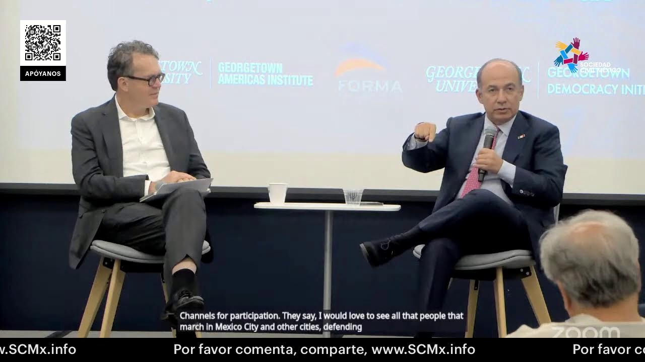 Keynote: Felipe Calderon en Georgetown University: “El Estado de la Democracia en América”