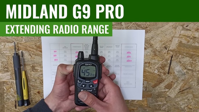 MIDLAND G9-PRO-KIT1 utilisation gratuite de walkie PMR 446 + Pinganill