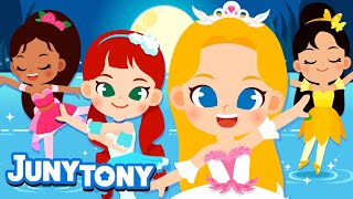 Ballerina Princess | Princess Songs for Kids | Kids Ballet Song | Preschool Songs | JunyTony