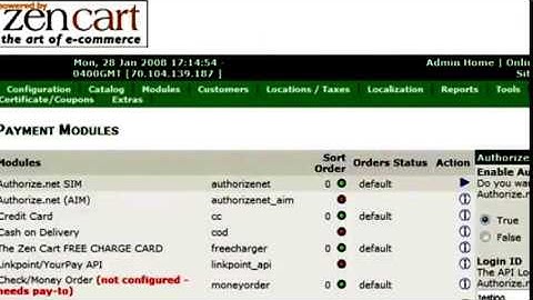 How to add payment modules in ZenCart