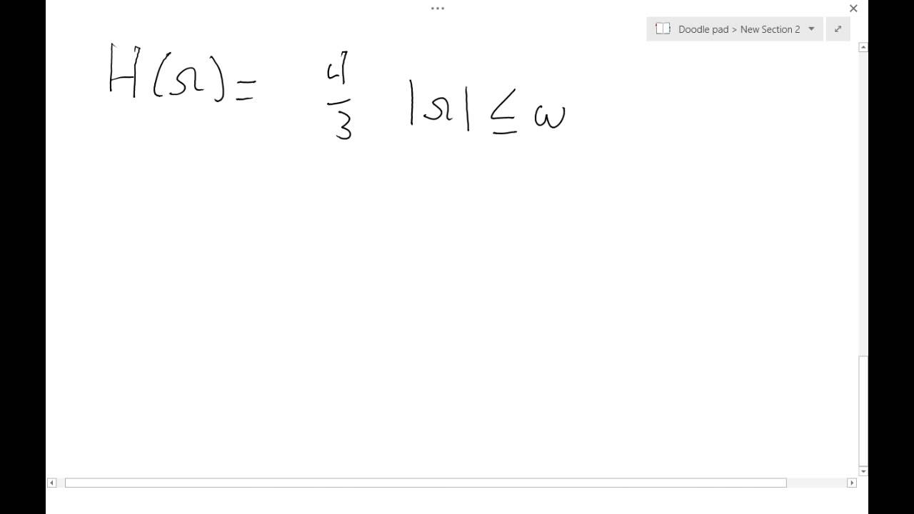 Solving a dtft sinc function youtube
