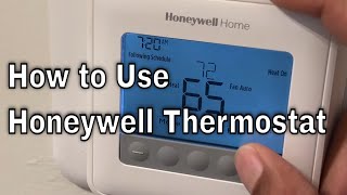 Honeywell Home Thermostat  How to Use