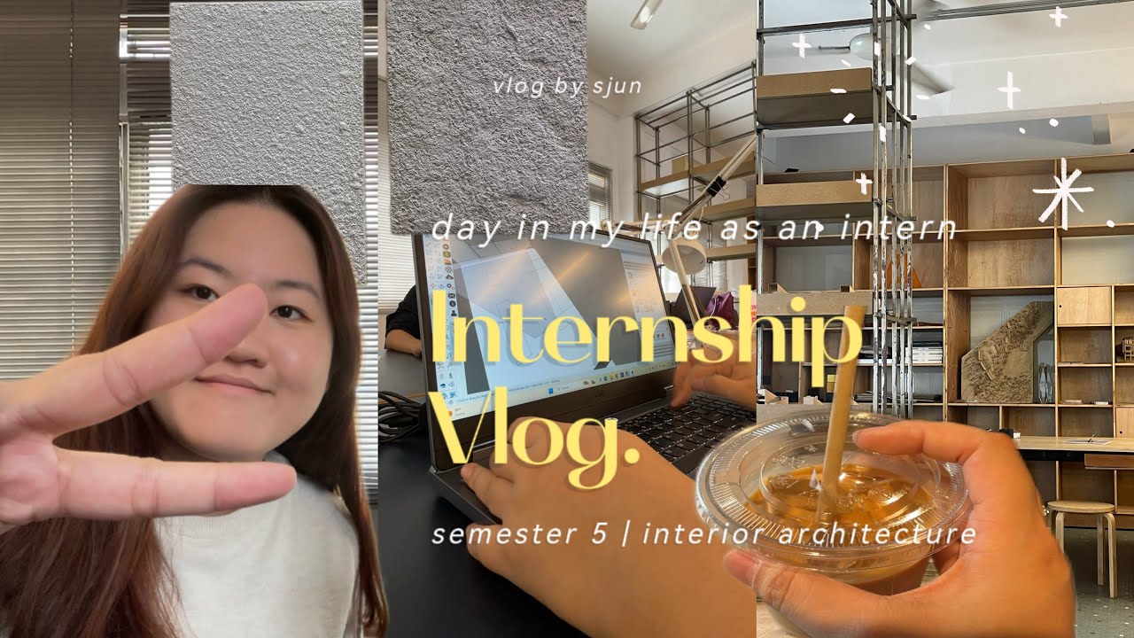 vlog | a day in my life as interior architecture intern 💭 - YouTube