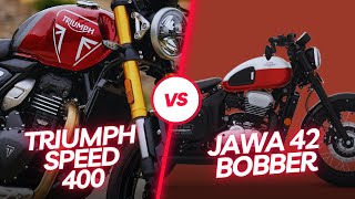 Triumph Speed 400 Vs Jawa 42 Bobber Triumph Vs Jawa