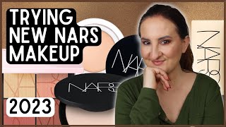 TRYING NEW NARS MAKEUP - SOFT MATTE FOUNDATION, CONCEALER & POWDER + ORGASM BLUSH QUAD screenshot 4