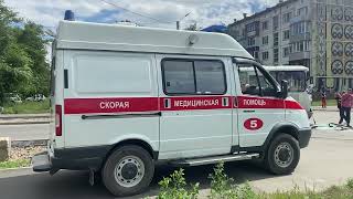 Пассажиры автобуса пострадали в ДТП в Бийске (скорая, Бийск, авария)