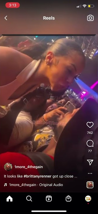 Brittany Renner getting into it at Rolling Loud